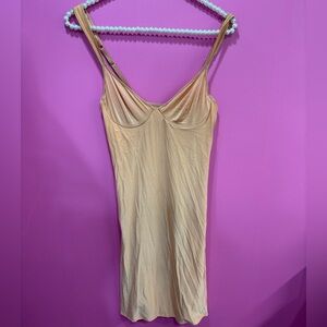 Valentino Intimo Slip Dress Tan